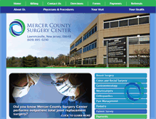 Tablet Screenshot of mercercountysurgerycenter.com